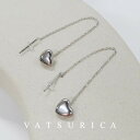 バツリカ ピアス 【金属アレルギー対応】 / サージカルステンレス / 316L / ハート チェーン ロング ピアス / TRIM BY VATSURICA ...