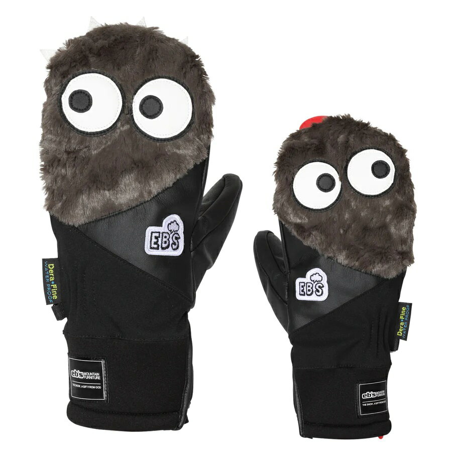 エビス eb's スノーボード グローブ GLOVE HARUSAKI MITT KEMONO CHAN ハルサキミット ケモノチャン GREY FUR