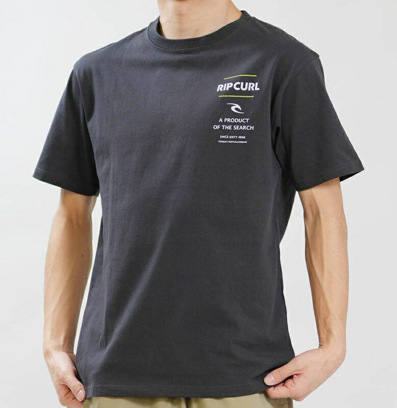 Rakuten - RIP CURL リップカール メンズ PRODUCT SEARCH TEE Tシャツ BLACK