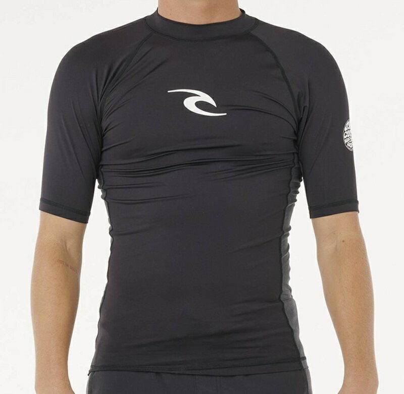Rakuten - RIP CURL リップカール メンズ WAVES UPF PERF S/S 半袖ラッシュガード BLACK
