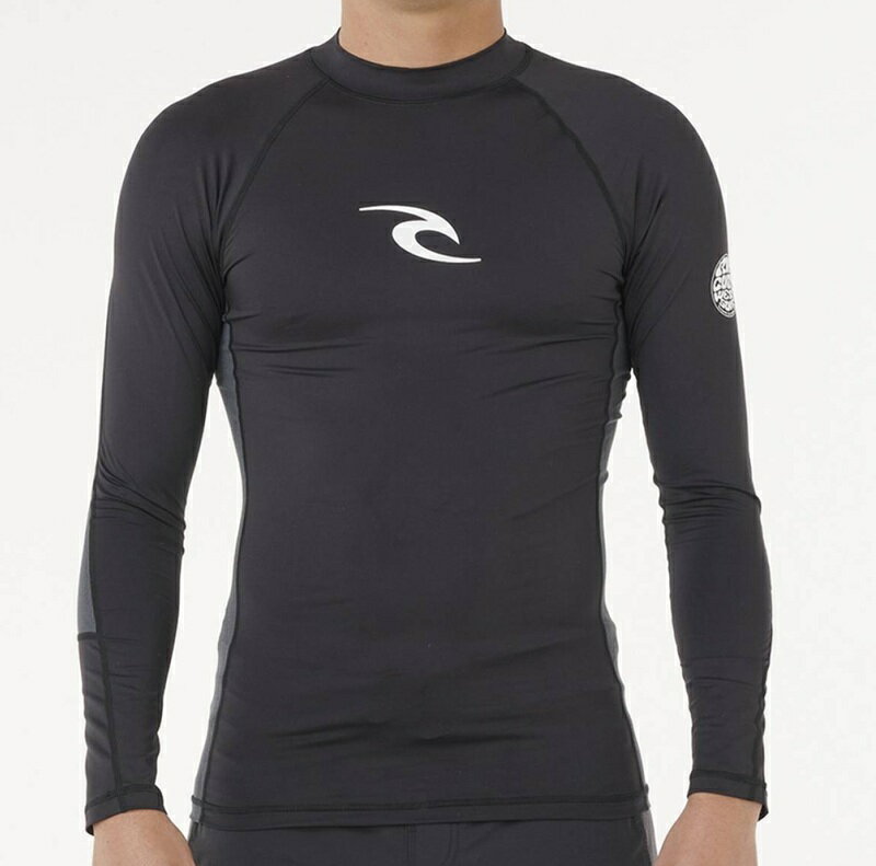 Rakuten - RIP CURL リップカール メンズ WAVES UPF PERF L/S 長袖ラッシュガード BLACK