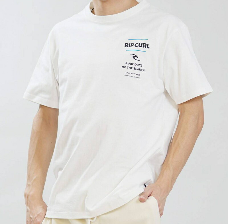 Rakuten - RIP CURL リップカール メンズ PRODUCT SEARCH TEE Tシャツ WHITE