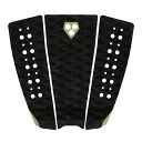 GORILLA GRIP PHAT THREE TRACTION PAD カラー：BLACK/BAY LEAF 3ピースパッド ダイヤモンドグルーブ コッパーヘッドアーチ Midテールキック 掲載写真はメーカーカタログのものとなります。 グラフィック・色見等若干の誤差・変更がある場合がございますが予めご了承下さい。 ご注文後のご変更・キャンセルは一切お受けできませんのでご注文の際はよくご確認お願いいたします。 沖縄・離島エリアへの発送は行っておりません。 ご注文後にキャンセルのお手配をさせて頂きますのでご了承ください。 ※画像は撮影状況やPC環境により実際の色合いと若干違って見える場合があります。ご了承下さい。またサイズ・カラー違いなどの返品・キャンセルは一切致しておりませんのでご了承ください。 ※当店からはメールにてご連絡致しますので必ずメールアドレス【surfup@shop.rakuten.co.jp】の受信許可の設定をお願い致します。