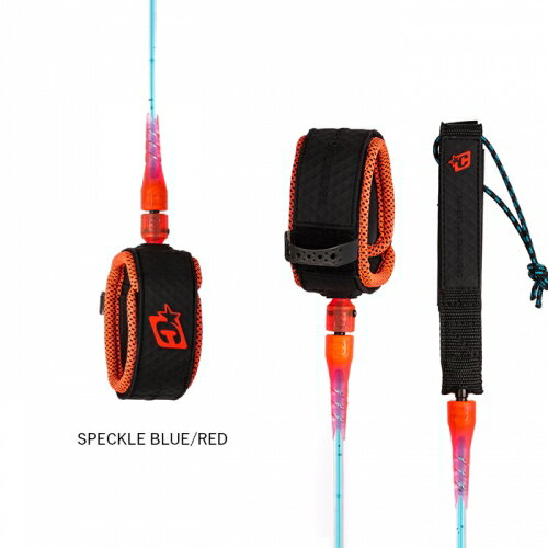 CREATURES LEASH RELIANCE PRO6 サイズ：6FT 1.8m x 7mm カラー：SPECKLE BLUE/RED ベストセラーシリーズで定評がある "RELIANCE" モデル。 クリエーチャーズ独自の DNA FLEX MOULD により切れにくい、耐久性のあるリーシュになります。 7mmのコードの太さは初心者～サイズが大きい波のコンディションに対応し、5ft～6ft代のサーフボードに最適。 [SPECS] ・LEASH LENGTH :6'/ 1.8m ・CORD THICKNESS : 9/32" / 7mm ・CUFF WIDTH : 1 3/4" / 45mm ・RAILSAVER WIDTH : 1" / 25mm ※商品のデザイン、仕様、価格は予告なく変更する場合がありますのでご了承ください。 【ご注意】掲載写真にございますように、パッケージを外して梱包した状態での発送となります。 沖縄・離島エリアへの発送は行っておりません。 ご注文後にキャンセルのお手配をさせて頂きますのでご了承ください。 ※画像は撮影状況やPC環境により実際の色合いと若干違って見える場合があります。ご了承下さい。またサイズ・カラー違いなどの返品・キャンセルは一切致しておりませんのでご了承ください。 ※当店からはメールにてご連絡致しますので必ずメールアドレス【surfup@shop.rakuten.co.jp】の受信許可の設定をお願い致します。