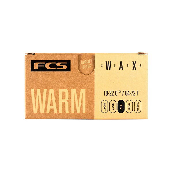 サーフィンワックス FCS SURF WAX エフシーエス サーフワックス WARM ウォーム