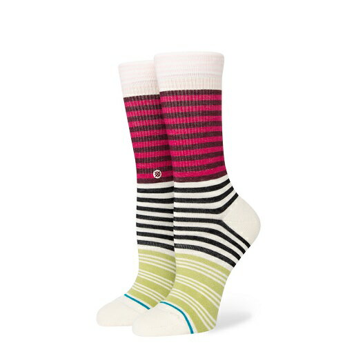 STANCE SOCKS スタンス ソックス SUNSHINE STRIPE CREW クルーソックス【WOMEN'S】 STANCE SOCKS スタンス ソックス SUNSHINE STRIPE CREW クルーソックス【WOMEN'S】