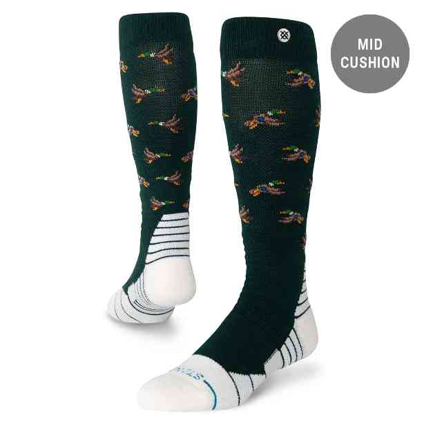 STANCE SOCKS スタンス ソックス HUNTIN MID POLY SNOW【UNISEX】(4.0)