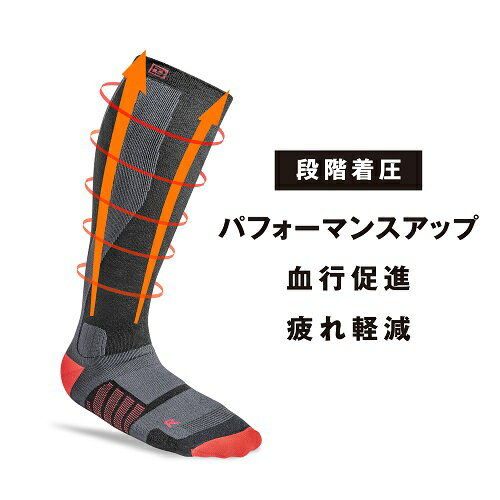 DEELUXE ディーラックス THERMO SOCKS EVO＋ スノーボードソックス サーモソックス BLACK/RED 3
