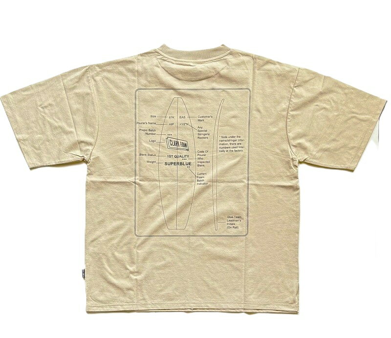 Rakuten - CLARK FOAM HYBRID BLANKS DRY TEE BEIGE メンズ