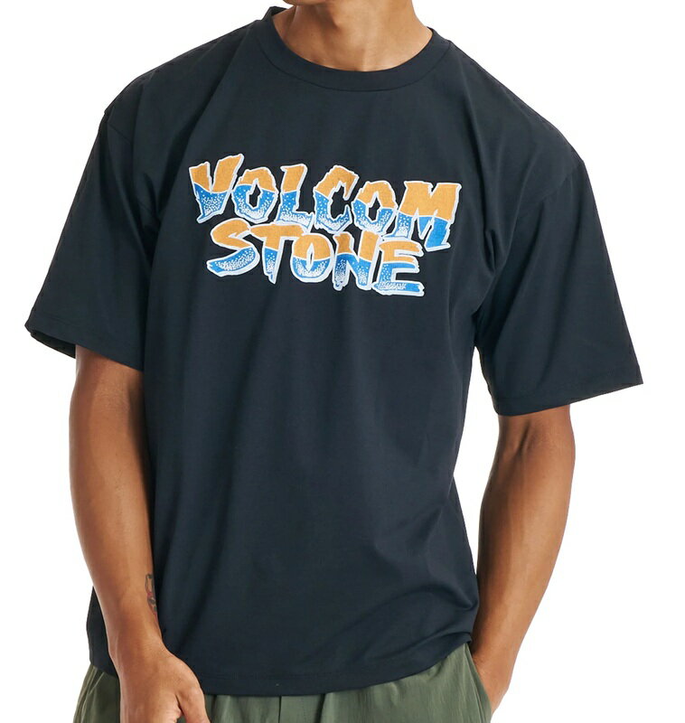 VOLCOM メンズ BURNING SURF SS TEE サーフTシャツ BLACK