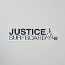 JUSTICE SURFBOARD ジャスティスサーフボード ステッカー カッティングステッカー SMALL BLACK