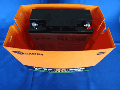 ガラガー 電気柵 B40用密閉型バッテリー　NPH16-12T