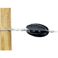 【電気柵ガイシ】ガラガー 大型コーナー碍子S型(黒) その1