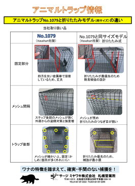 SMCアニマルトラップ ストロング 捕獲器 ハバ・ハートNo.1079