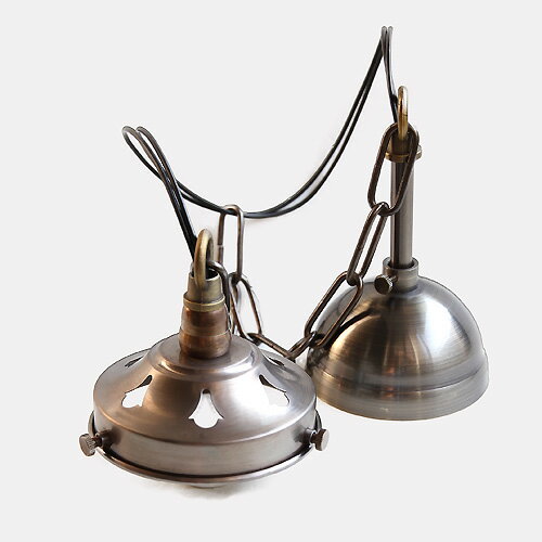 Antique Style Lightings専用ペンダントチェーンE17用　アンティーク色ホルダー型口径80mmシェード用