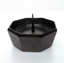 八角灯立 黒茶色桐箱入り能作(3)