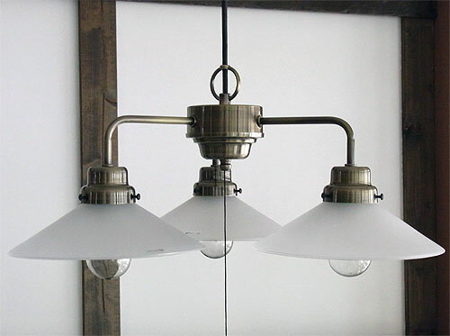 後藤照明 外消しP1硝子3灯用ペンダントブロンズ 付属球なし [2]