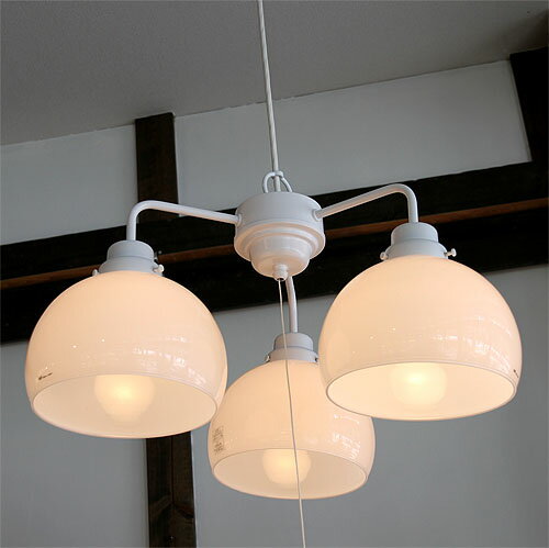 後藤照明　 鉄鉢3灯用ペンダントホワイト　付属球なし