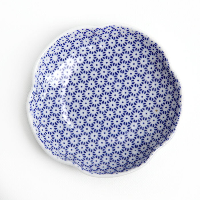 東屋の豆皿印判　梅製造　白岳窯　長崎県波佐見町