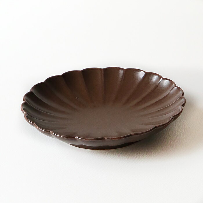 Rakuten - JICON　磁今　菊皿　小皿　錆茶（φ95×h18）