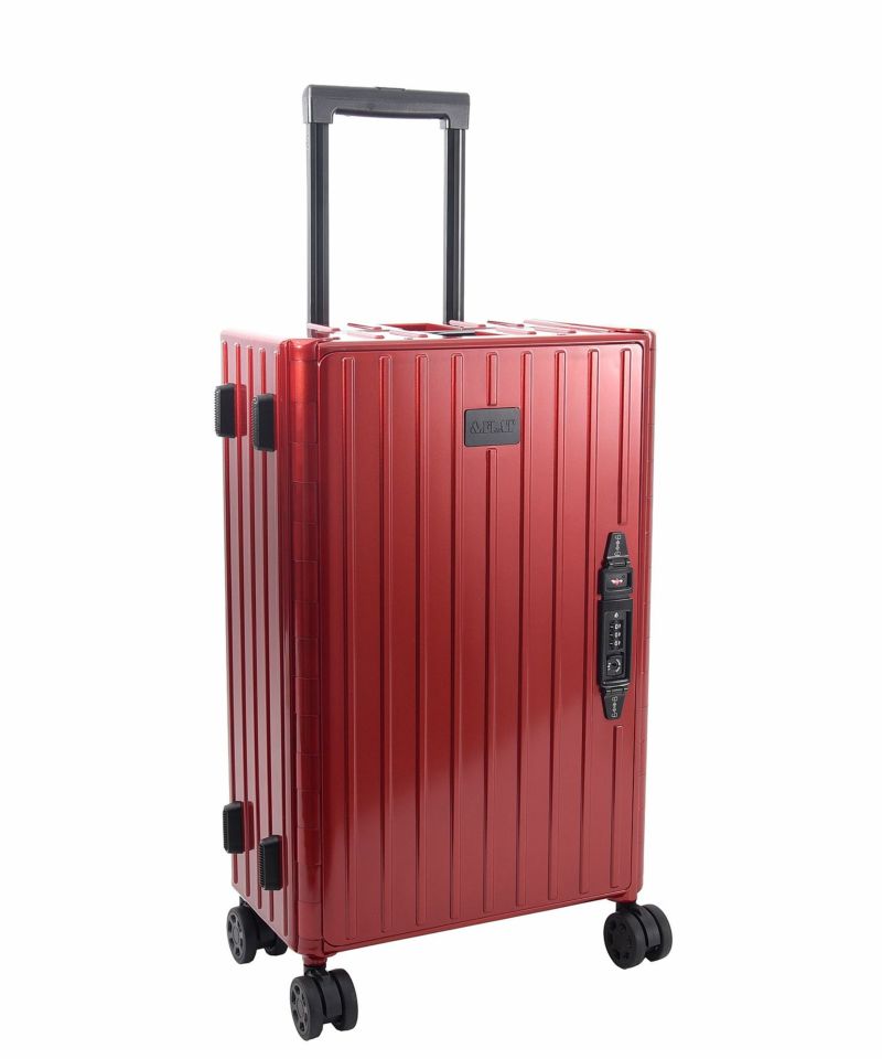 【送料無料】 ＆.FLAT アンドフラット スーツケース 折りたためるキャリー 機内持ち込み 35L 49.5cm 3.8kg メタリックカラー レッド/CULTURE MART (メーカー取寄)
