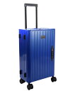 【送料無料】 &.FLAT アンドフラット スーツケース 折りたためるキャリー 機内持ち込み 35L 49.5cm 3.8kg メタリックカラー ブルー/CULTURE MART (メーカー取寄)