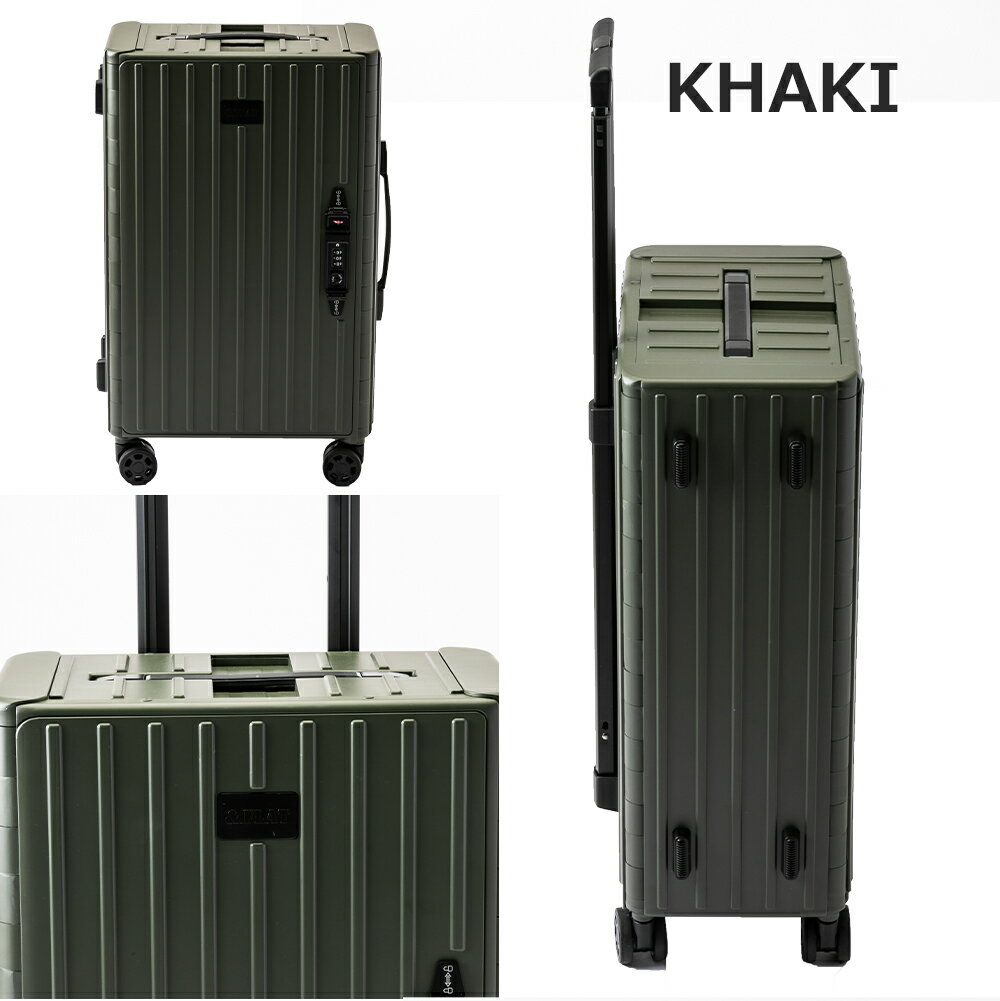 【送料無料】 ＆.FLAT アンドフラット スーツケース 折りたためるキャリー 機内持ち込み 35L 49.5cm 3.8kg マットカラー カーキ/CULTURE MART (メーカー取寄)