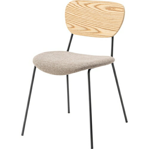 東谷チェア (ベージュ) (W48×D55×H75×SH46)【送料無料（北海道・沖縄送料別）】