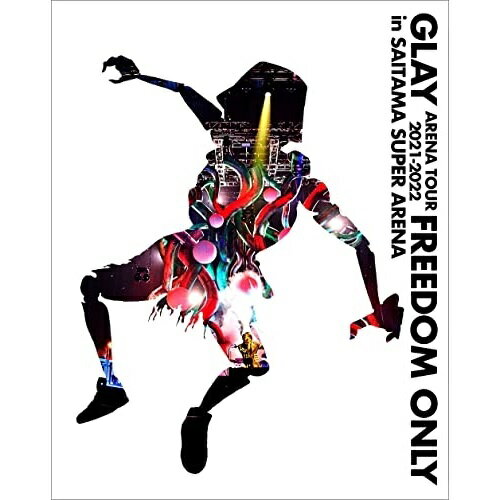 GLAY ARENA TOUR 2021-2022 ”FREEDOM ONLY” in SAITAMA SUPER ARENA(Blu-ray)GLAYグレイ ぐれい　発売日 : 2022年6月08日　種別 : BD　JAN : 4524135009982　商品番号 : PCXE-53350【収録内容】BD:11.GALAXY2.Hypersonic3.いつか4.Winter Moon Winter Stars5.月に祈る6.漂えど沈まず7.BAD APPLE8.Tiny Soldier9.Holy Knight10.シキナ11.SHINING MAN12.More than Love13.SHUTTER SPEEDSのテーマ14.彼女の"Modern…"15.青春は残酷だ16.祝祭17.永遠を名乗る一秒(Encore)18.BETTY BLUE(Encore)19.生きてく強さ(Encore)20.BEAUTIFUL DREAMER(Encore)21.FRIED GREEN TOMATOES(Encore)22.GLAYアカデミー賞&ラジー賞ダイジェスト映像(特典映像)23.サバイバル(B'z presents UNITE #01 2021年9月29日 横浜アリーナ)(特典映像)24.FATSOUNDS(B'z presents UNITE #01 2021年9月29日 横浜アリーナ)(特典映像)