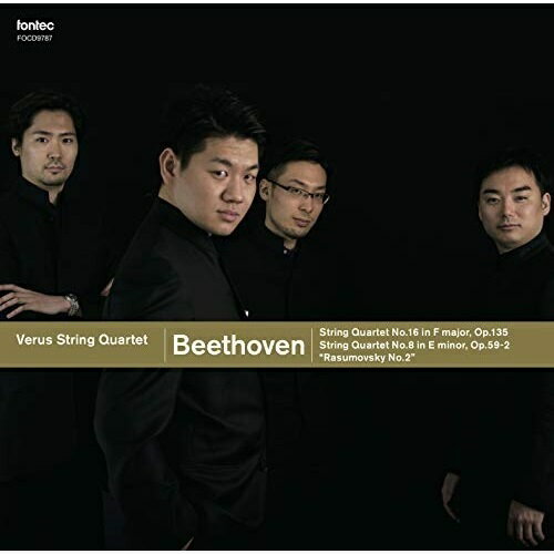 【 お取り寄せにお時間をいただく商品となります 】　・入荷まで長期お時間をいただく場合がございます。　・メーカーの在庫状況によってはお取り寄せが出来ない場合がございます。　・発送の都合上すべて揃い次第となりますので単品でのご注文をオススメいたします。　・手配前に「ご継続」か「キャンセル」のご確認を行わせていただく場合がございます。　当店からのメールを必ず受信できるようにご設定をお願いいたします。 ベートーヴェン:弦楽四重奏曲 全集2ウェールズ弦楽四重奏団ウェールズゲンガクシジュウソウダン うぇーるずげんがくしじゅうそうだん　発売日 : 2018年8月08日　種別 : CD　JAN : 4988065097875　商品番号 : FOCD-9787【商品紹介】ウェールズ弦楽四重奏団による(ベートーヴェン全集2)。第2 番&第12 番を収録し、「純度の高い響きによる思索的な演奏」という高い評価を得た第1集。本作は、最後の作品番号を有し(精神の開放)へと向かう第16 番、そして色濃い情熱に満ちた中期様式による第8番を収録。音楽の高みに畏敬の念を持ちながら、しかし臆することなく、作品の内面に迫ろうとするウェールズのアプローチ。精細な演奏からは、音楽そのものが立ち昇ります。【収録内容】CD:11.弦楽四重奏曲 第16番 ヘ長調 作品135 I.Allegretto2.弦楽四重奏曲 第16番 ヘ長調 作品135 II.Vivace3.弦楽四重奏曲 第16番 ヘ長調 作品135 III.Assai lento, cantante e tranquillo-piu lento-Tempo primo4.弦楽四重奏曲 第16番 ヘ長調 作品135 IV.Der schwer gefasste Entschluss Grave, ma non troppo tratto-Adagio-Allegro-5.弦楽四重奏曲 第8番 ホ短調 作品59-2 「ラズモフスキー 第2番」 I.Allegro6.弦楽四重奏曲 第8番 ホ短調 作品59-2 「ラズモフスキー 第2番」 II.Molto Adagio. Si tratta questo pezzo con molto di sentimento7.弦楽四重奏曲 第8番 ホ短調 作品59-2 「ラズモフスキー 第2番」 III.Allegretto-Maggiore8.弦楽四重奏曲 第8番 ホ短調 作品59-2 「ラズモフスキー 第2番」 IV.Finale. Presto-Piu presto