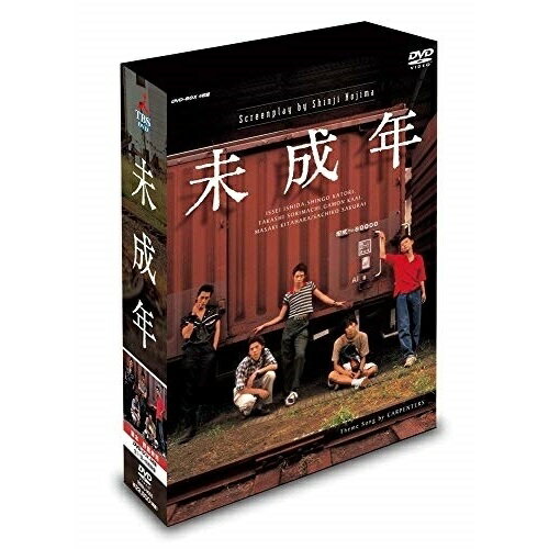 【 お取り寄せにお時間をいただく商品となります 】　・入荷まで長期お時間をいただく場合がございます。　・メーカーの在庫状況によってはお取り寄せが出来ない場合がございます。　・発送の都合上すべて揃い次第となりますので単品でのご注文をオススメいたします。　・手配前に「ご継続」か「キャンセル」のご確認を行わせていただく場合がございます。　当店からのメールを必ず受信できるようにご設定をお願いいたします。 未成年 DVD-BOX国内TVドラマいしだ壱成、香取慎吾、反町隆史、河相我聞、北原雅樹、桜井幸子、浜崎あゆみ、野島伸司　発売日 : 2003年6月26日　種別 : DVD　JAN : 4947127523073　商品番号 : BBBJ-9055