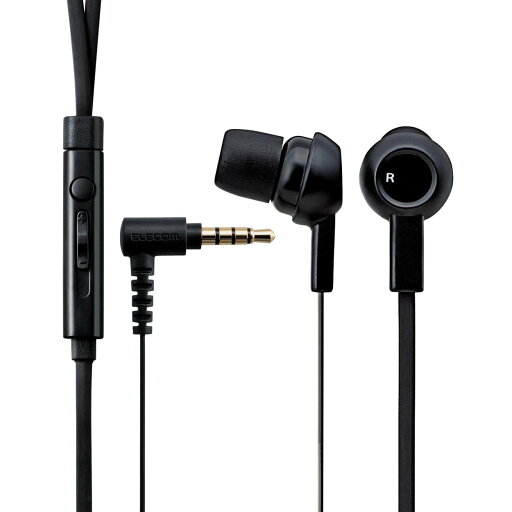 スマートフォン用ヘッドホン/3.5φ4極/マイク有/ステレオ/カナル/CS3520/ブラックエレコム株式会社 スマートフォン用ヘッドホン/3.5φ4極/マイク有/ステレオ/カナル/CS3520/ブラックエレコム株式会社