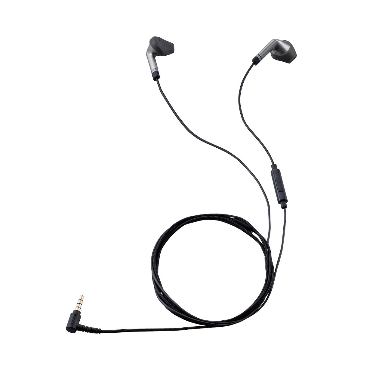 ステレオイヤホン/セミオープン型/φ3.5mm/マイク付/Fast Music/FS10I/13.6mmドライバー/高耐久ケーブル/ブラックエレコム株式会社