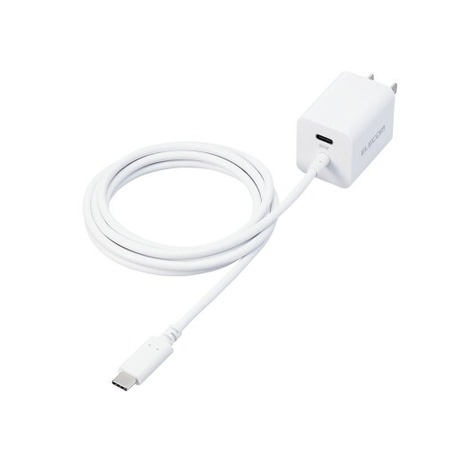 AC充電器/USB充電器/ケーブル一体型/USB Power Delivery準拠/20W/USB-C1ポート/USB-C1.5m/スイングプラグ/ホワイトエレコム株式会社 AC充電器/USB充電器/ケーブル一体型/USB Power Delivery準拠/20W/USB-C1ポート/USB-C1.5m/スイングプラグ/ホワイトエレコム株式会社
