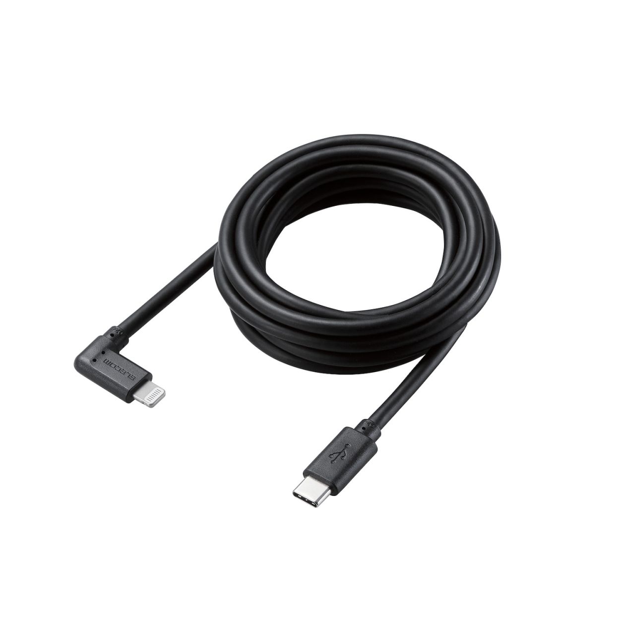 USB C-Lightningケーブル/USB Power Delivery対応/L字コネクタ/抗菌/2.0m/ブラックエレコム株式会社