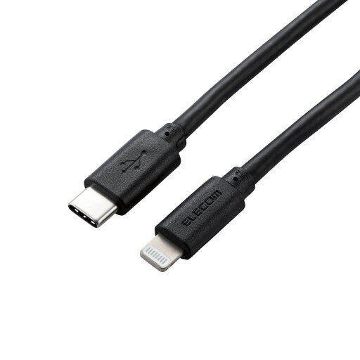 USB C-Lightningケーブル/やわらか/2.0m/ブラックエレコム株式会社 USB C-Lightningケーブル/やわらか/2.0m/ブラックエレコム株式会社