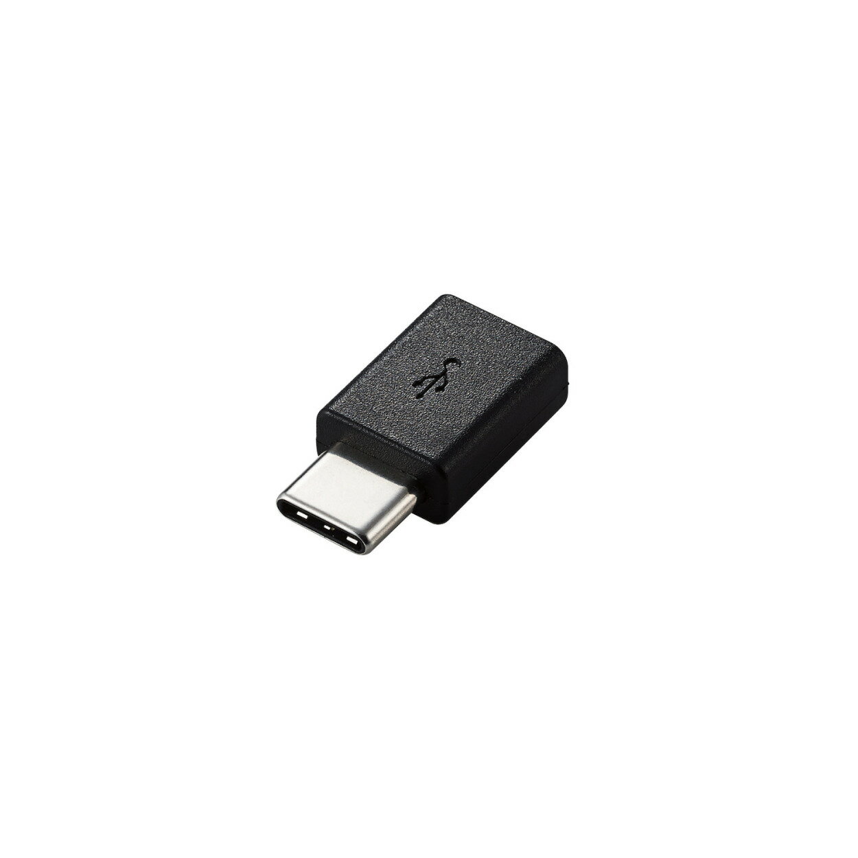 スマートフォン用USB変換アダプタ/USB(microBメス)-USB(Cオス)/ブラックエレコム株式会社