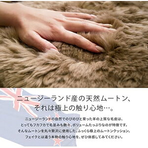 【新生活】高級感があり可愛い ムートンロングクッション M-511-F (38cm × 120cm) (ベージュ)【取寄商品】【北海道・沖縄送料別】 [3]