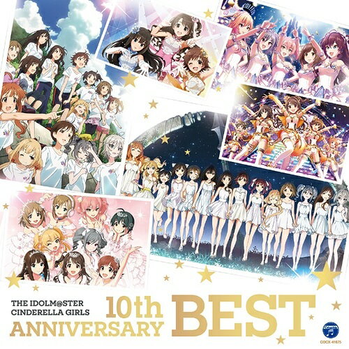 THE IDOLM＠STER CINDERELLA GIRLS 10th ANNIVERSARY BESTゲーム・ミュージックTHE IDOLM@STER CINDERELLA GIRLS、THE IDOLM@STER CINDERELLA GIRLS for BEST5!、島村卯月、渋谷凛、本田未央、赤城みりあ、アナスタシア　発売日 : 2021年11月24日　種別 : CD　JAN : 4549767142838　商品番号 : COCX-41675【商品紹介】『THE IDOLM@STER CINDERELLA GIRLS』の10年間に渡る軌跡を凝縮。代表曲を収録したベストアルバム!【収録内容】CD:11.お願い!シンデレラ(M@STER VERSION)2.メッセージ3.ススメ☆オトメ 〜jewel parade〜4.Star!!5.GOIN'!!!6.Shine!!7.M@GIC☆8.とどけ!アイドル9.BEYOND THE STARLIGHT(M@STER VERSION)10.イリュージョニスタ!(M@STER VERSION)11.Yes! Party Time!!(M@STER VERSION)12.EVERMORE(M@STER VERSION)13.ガールズ・イン・ザ・フロンティア(M@STER VERSION)14.Stage Bye Stage15.EVERLASTING(M@STER VERSION)