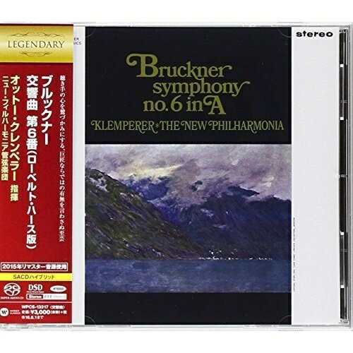 ブルックナー:交響曲 第6番(ロベルト・ハース版) (ハイブリッドCD) (解説付)オットー・クレンペラー ニュー・フィルハーモニア管弦楽団クレンペラー オットー/ニューフィルハーモニアカンゲンガクダン くれんぺらー おっとー/にゅーふぃるはーもにあかんげんがくだん　発売日 : 2015年12月02日　種別 : CD　JAN : 4943674223558　商品番号 : WPCS-13317【商品紹介】アナログ録音の名盤をリマスター音源によりSACDハイブリッド化する”レジェンダリー・シリーズ”第7回。巨匠オットー・クレンペラーの武骨なまでにゆるぎないテンポ感と構築性、他では聞けない圧倒的な世界。ブルックナーの交響曲第6番(ロベルト・ハース版)を収録。【収録内容】CD:11.交響曲 第6番 イ長調(ローベルト・ハース版) 第1楽章:マエストーソ2.交響曲 第6番 イ長調(ローベルト・ハース版) 第2楽章:アダージョ(極めて荘重に)3.交響曲 第6番 イ長調(ローベルト・ハース版) 第3楽章:スケルツォ(速すぎずに)とトリオ(穏やかに)4.交響曲 第6番 イ長調(ローベルト・ハース版) 第4楽章:フィナーレ(躍動して、しかし速すぎず)