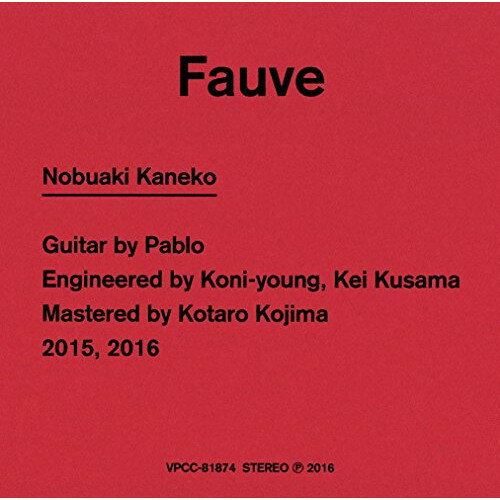 CD / Nobuaki Kaneko / Fauve / VPCC-81874