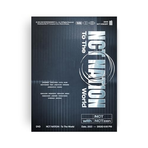 2023 NCT CONCERT - NCT NATION:To The World in INCHEONNCTエヌシーティー えぬしーてぃー　発売日 : 2024年7月31日　種別 : DVD　JAN : 4580055364280　商品番号 : EYBF-14428【収録内容】DVD:11.Neo Got My Back(INTRO)2.Limitless3.Take Off4.BOOM5.Black on Black6.Oasis(Interlude)7.WITHOUT YOU8.Round&Round9.Know Now10.Vroom11.Kangaroo12.Coming Home13.My Everything14.Good Night15.From Home16.SHALALA17.Broken Melodies18.Hot Sauce19.ISTJ20.Kick Back(Korean Ver.)21.NectarDVD:21.Phantom(English Ver.)2.英雄; Kick It3.Ay-Yo4.2 Baddies5.New Axis6.Faded In My Last Song7.OK!8.PADO9.Alley Oop10.Misfit11.Baggy Jeans12.Baby Don't Stop13.Call D14.Universe(Let's Play Ball)15.BOSS16.Beautiful17.Golden AgeDVD:31.D-DAY BEHIND FILM2.JOHNNY CAM(Misfit)(NCT NATION FOCUS CAM)3.TAEYONG CAM(New Axis)(NCT NATION FOCUS CAM)4.YUTA CAM(OK!)(NCT NATION FOCUS CAM)5.KUN CAM(WITHOUT YOU)(NCT NATION FOCUS CAM)6.DOYOUNG CAM(WITHOUT YOU)(NCT NATION FOCUS CAM)7.TEN CAM(Baggy Jeans)(NCT NATION FOCUS CAM)8.JAEHYUN CAM(Baggy Jeans)(NCT NATION FOCUS CAM)9.WINWIN CAM(BOSS)(NCT NATION FOCUS CAM)10.JUNGWOO CAM(BOSS)(NCT NATION FOCUS CAM)11.MARK CAM(Misfit)(NCT NATION FOCUS CAM)12.XIAOJUN CAM(My Everything)(NCT NATION FOCUS CAM)13.HENDERY CAM(Alley Oop)(NCT NATION FOCUS CAM)14.RENJUN CAM(Kangaroo)(NCT NATION FOCUS CAM)15.JENO CAM(Misfit)(NCT NATION FOCUS CAM)16.HAECHAN CAM(PADO)(NCT NATION FOCUS CAM)17.JAEMIN CAM(Universe(Let's Play Ball))(NCT NATION FOCUS CAM)18.YANGYANG CAM(New Axis)(NCT NATION FOCUS CAM)19.CHENLE CAM(From Home)(NCT NATION FOCUS CAM)20.JISUNG CAM(Faded In My Last Song)(NCT NATION FOCUS CAM)