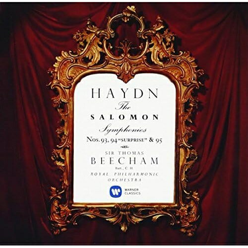 ハイドン:交響曲 第93番、第94番「驚愕」&第95番 (解説歌詞対訳付/ライナーノーツ)トーマス・ビーチャムビーチャム トーマス びーちゃむ とーます　発売日 : 2016年11月23日　種別 : CD　JAN : 49436742402...