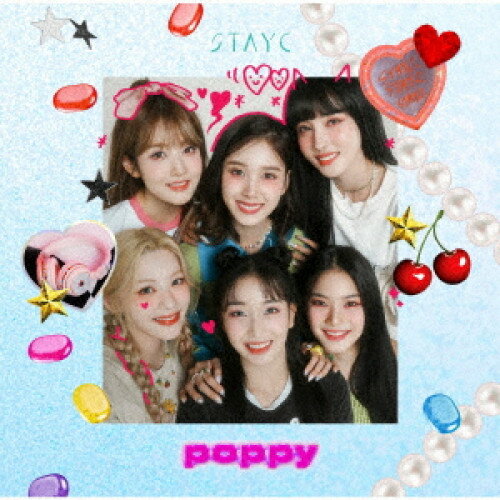 POPPY (通常盤)STAYCステイシー すていしー　発売日 : 2022年11月23日　種別 : CD　JAN : 4988031539385　商品番号 : UPCH-89504【商品紹介】韓国6人組ガールズグループ”STAYC(ステイシー)”、Japan Debut Single「POPPY」で待望の日本デビュー!【収録内容】CD:11.POPPY2.ASAP -Japanese Ver.-