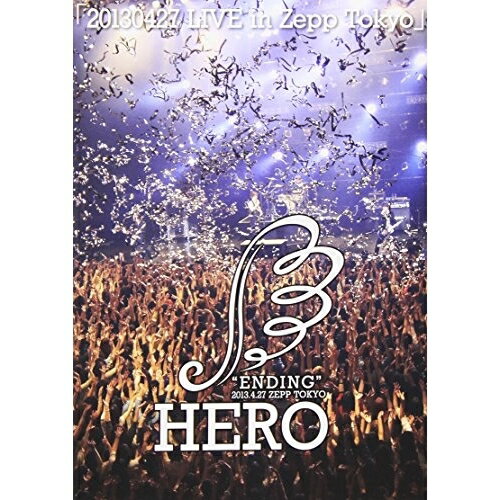「20130427 LIVE in Zepp Tokyo」HEROヒーロー ひーろー　発売日 : 2013年9月11日　種別 : DVD　JAN : 4948722493518　商品番号 : SFDV-3【収録内容】DVD:11.「相対性理論」2.セピアカラー3.「to you...」4.「色合せの法則」5.罪と罰6.テーマソング7.翼が折れて迷宮に迷い込んだ漆黒の天使8.「伝えたい音」9.ロン10.Ring a Ding a Song11.「テノヒラ」12.Oh My God!!13.「ソプラノ」14.「Not Found」15.人間定義16.超過激愛歌〜Super Ultra Lovesong〜17.カゾエウタ。