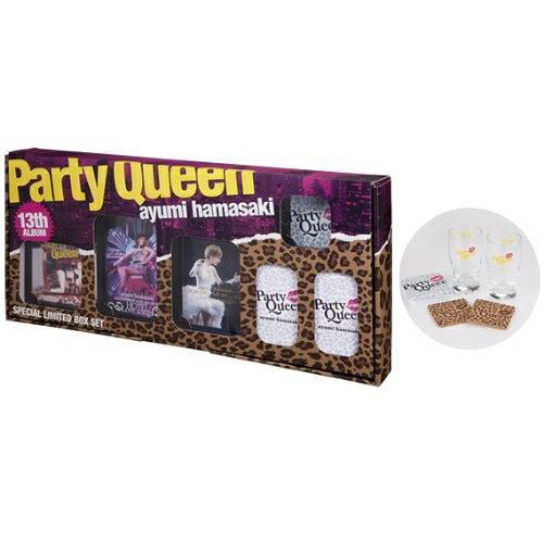 Party Queen SPECIAL LIMITED BOX SET (CD+2DVD+Blu-ray) (初回生産限定盤)浜崎あゆみハマサキアユミ はまさきあゆみ　発売日 : 2012年3月21日　種別 : CD　JAN : 4988064385010　商品番号 : AVZD-38501【商品紹介】浜崎あゆみの、通算13枚目となるアルバム。3年ぶり(2012年時)のドラマ主題歌となる「how beautiful you are」(フジテレビ系ドラマ『最後から二番目の恋』主題歌)をはじめ、未発表書き下ろし楽曲のみを収録した超豪華フル・アルバム。全曲ロンドン・レコーディングを敢行、世界標準のサウンドが詰め込まれた意欲作。【収録内容】CD:11.Party queen2.NaNaNa3.Shake It □4.taskebab5.call6.Letter7.reminds me8.Return Road9.Tell me why10.a cup of tea11.the next LOVE12.Eyes, Smoke, Magic13.Serenade in A minor14.how beautiful you areDVD:21.Shake It □(video clip)2.NaNaNa(video clip)3.Return Road(video clip)4.how beautiful you are(video clip)5.Shake It □(making clip)6.NaNaNa(making clip)7.Return Road(making clip)8.how beautiful you are(making clip)DVD:31.do it again2.Happening Here3.insomnia4.MOON5.fated6.feedback7.NEVER EVER8.sending mail9.machine10.Sparkle11.Humming 7/412.evolution13.RAINBOW14.November15.music16.Ladies Night17.Party queen18.Happening Here19.Love song20.how beautiful you are21.Trauma〜Boys & Girls、Trauma、Boys & Girls22.MY ALLBD:41.forgiveness2.progress3.M4.decision5.Catcher In The Light6.walking proud7.part of Me8.beloved9.BRILLANTE10.overture11.Days12.ANother song feat.URATA NAOYA13.Why... feat.JUNO14.vogue〜Far away〜SEASONS、vogue、Far away、SEASONS15.WONDERLAND16.Bold & Delicious他