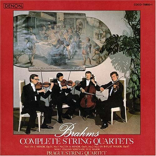 Composer: Ha Line - CD / プラハ弦楽四重奏団 / ブラームス:弦楽四重奏曲(全3曲) ヴォルフ:イタリアン・セレナーデ (廉価盤) / COCO-70850