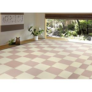 【新生活】洗えるい草風カーペット 倉間 江戸間8畳 抗菌機能付き (348cm × 352cm) (ベージュ)【取寄商品】【北海道・沖縄送料別】