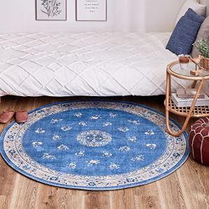 【新生活】シノワズリデザインのプリントラグ ミュゲ (140R) (ブルー)【取寄商品】【北海道・沖縄送料別】