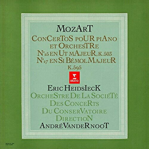 CD / エリック・ハイドシェック / モーツァルト:ピアノ協奏曲 第25番 第27番 / WPCS-50338